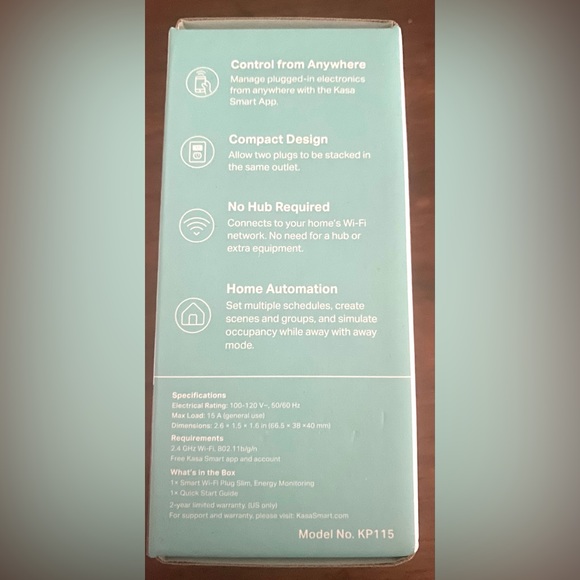 Kasa Smart Wi-Fi Plug Slim - Picture 4 of 7